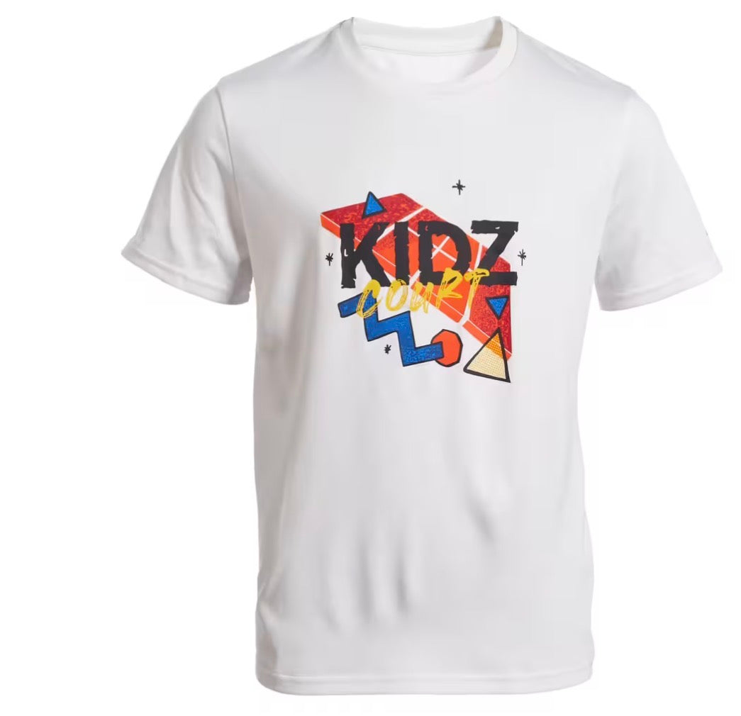 T-shirt tennis garcon - TTS 100 blanc