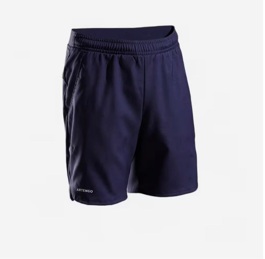 Short de tennis garcon - TSH500 bleu marine