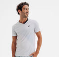 T-shirt de padel manches courtes technique homme blanc