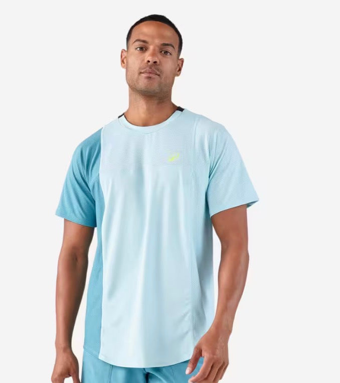 T-shirt de padel manches courtes respirant Homme - Dry Bleu