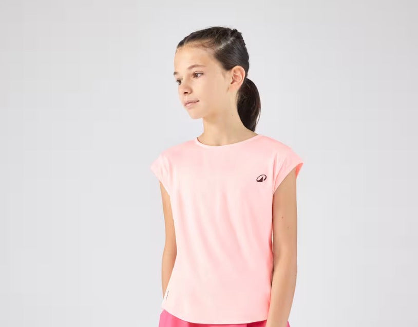 T-shirt de tennis fille - TTS500 rose
